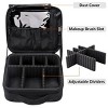 Travel Cosmetic Bag, Portable Makeup Case with Adjustable Dividers for Women, Organizer for Makeup Brushes, Toiletries, Jewelry & Digital Accessories - 2 of 4