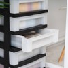 IRIS Drawer Storage Cart with Organizer Top Black - 4 of 4