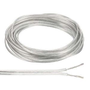 Unique Bargains Tinned Copper Insulated Heat Resistant PVC Covered 300V SPT-1 Round Wire 18AWG - 1 of 4