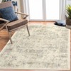 Area Rug Machine Washable Rug Vintage Distressed Non Slip Non Shedding Rugs Low Pile Foldable Retro Printed Indoor Carpet for Living Room Bedroom - 3 of 4