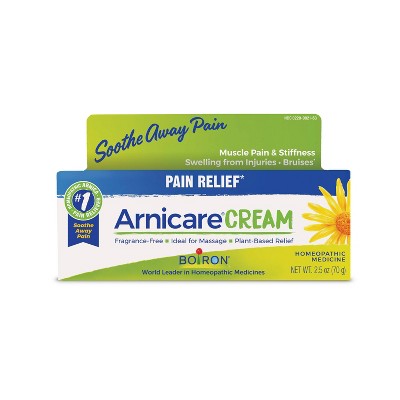 Boiron Arnicare Cream for Soothing Relief for Joint Pain, Muscle Pain, Muscle Soreness and Swelling from Bruises or Injury Fast Absorbing - 2.5oz