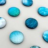 Wrapables Crystal Glass Magnets, Refrigerator Magnets for Office Whiteboards, Cabinets, Lockers (Set of 12), Ocean - 3 of 4