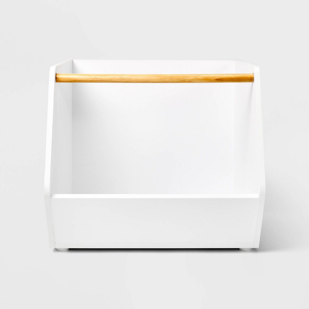 Kids' Stackable Laminate Storage Bin White - Pillowfort™: Toy Organizer Trunk for Ages 5+
