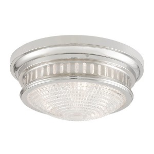 Livex Lighting Berwick 3 - Light Flush Mount in  Polished Nickel - 1 of 4