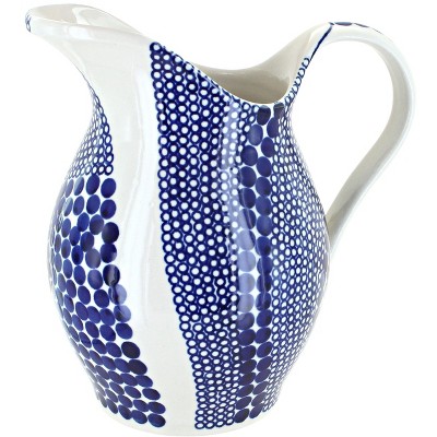 Blue Rose Polish Pottery 1160 Zaklady Pitcher
