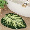 Chery Life Green Leaf Bath Rug For Bathroom, Soft And Absorbent Bath Mat, 31.5x19.7" - 4 of 4