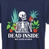 Women's - Instant Message - Dead Inside Loves Plants Short Sleeve Graphic T-Shirt - 2 of 4