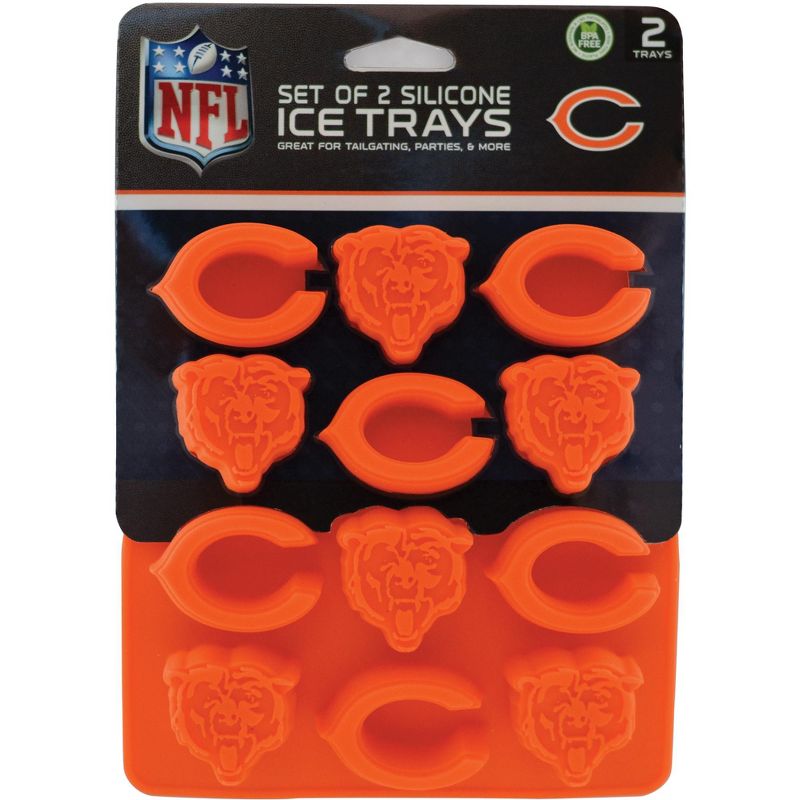 MasterPieces FanPans 2-Pack Team Ice Cube Trays - NFL Chicago Bears, 1 of 5