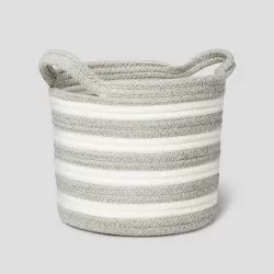 Small Coiled Stripe Rope Gray - Pillowfort™
