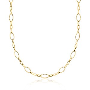 Ross-Simons Italian 18kt Yellow Gold Oval-Link Necklace - 1 of 3