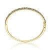 Guili 14K Gold Plated Bangle Bracelet with Round Clear and Multi-Colored Cubic Zirconia Offers Radiant Sparkle and a Fun, Eye-Catching Finish - 3 of 3