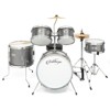 Ashthorpe 5-Piece Complete Junior Drum Set with Brass Cymbals - Advanced Beginner Drum Kit - 2 of 4