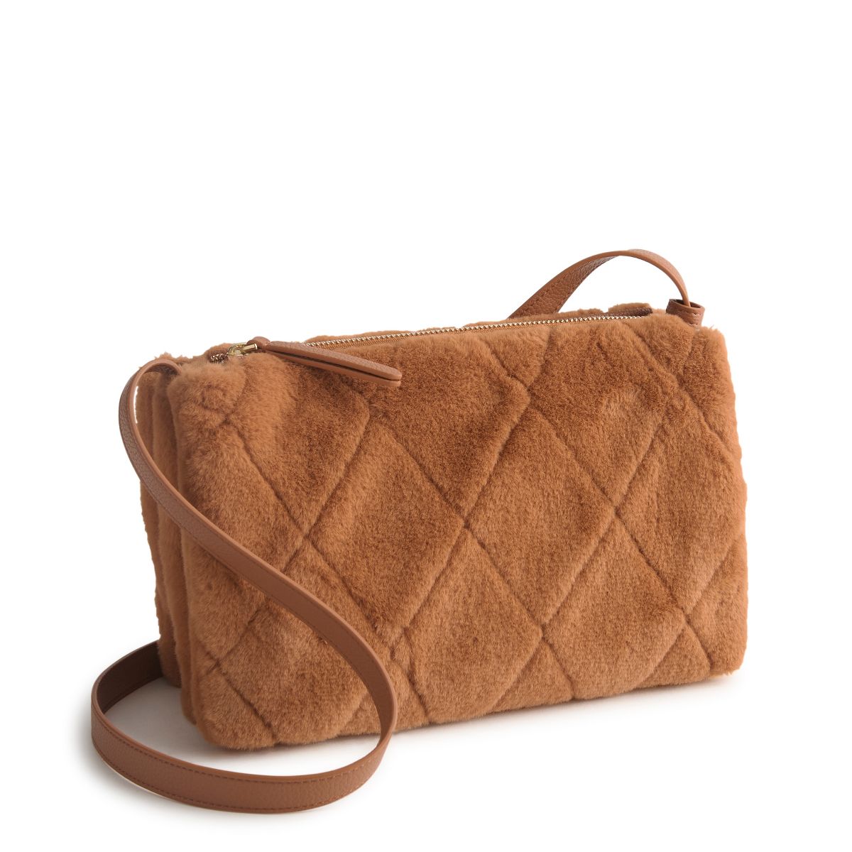 Vera Bradley Women's Faux Fur Foxbury Crossbody Bag