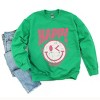 Simply Sage Market S.W.Smiley Pink Smiley Distressed Sweatshirt - 3 of 4