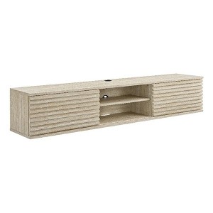 Modway Render 70 inch Faux Travertine Wall Mount Media Console TV Stand by Modway - 1 of 4