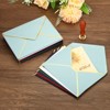 Unique Bargains Office Invitations Graduation Parties Card Gold Border V Flap Envelopes Retro - 2 of 4