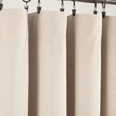 Linen Button Blackout Pleated Window Curtain Panel 40x84