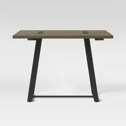 Brimfield Metal Base Extendable Dining Table Brown - Threshold™