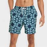 Men's 7" 4-Way Stretch Elevated Elastic Waist Trunk Swimsuit - Goodfellow & Co™