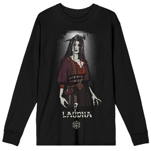 Critical Role - Hells Bells Laudna Crew Neck Long Sleeve Black Adult Tee - 1 of 3