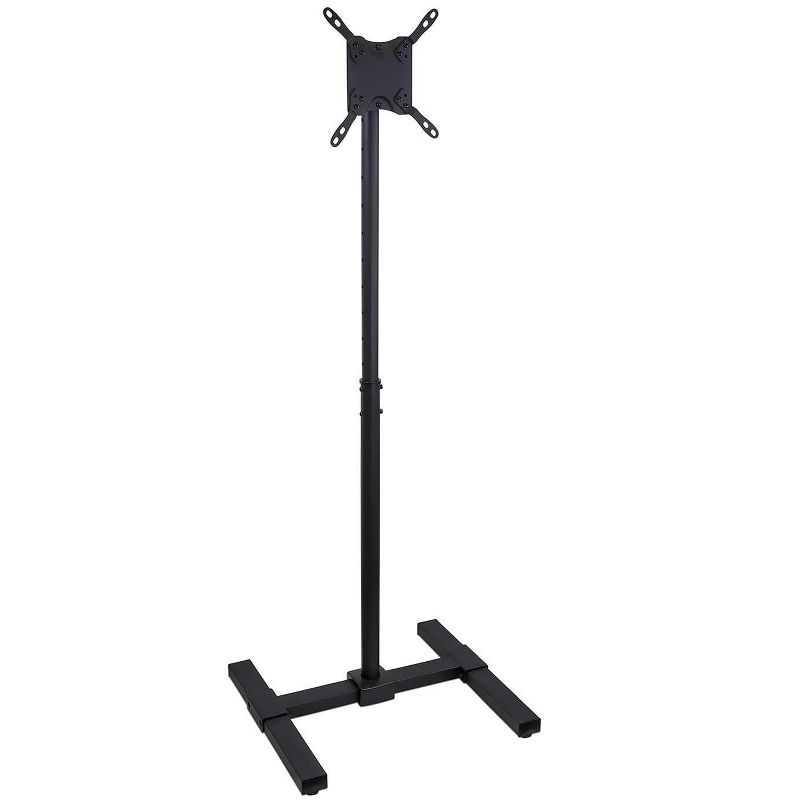 Mount-It! Height Adjustable TV Floor Stand | Universal Pedestal TV Stand For 13 - 42 Inch Screens | For Indoor and Outdoor Portable TV Mount | Black, 2 of 9