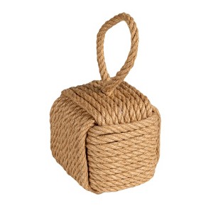 Storied Home Nautical Rope Knot Decorative Cotton Door Stop - 1 of 4