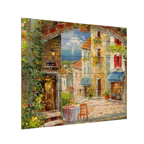 Rio 'capri Isle' Wood Slat Art-18x22 : Target