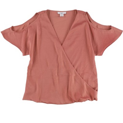 bar III Womens Draped Knit Blouse