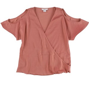 bar III Womens Draped Knit Blouse - 1 of 2