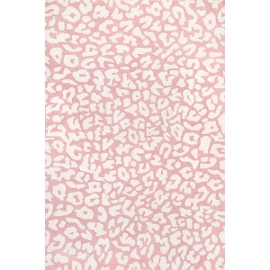 Nuloom Rorie Leopard Print Wool Indoor Area Rug, 9' x 12', Peach - 1 of 4