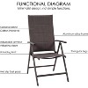 Kozyard Coolmen 2-Piece Outdoor Patio Dining Chair Set – Foldable Deck Chairs with Breathable, Padded Textilene Seats for Patio and Garden Use - 2 of 4