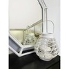 Essential Decor & Beyond 9.8" White Wash Bamboo Candle Lantern With Handle - 2 of 4
