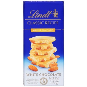 Lindt Classic Recipe Whole Almond White Chocolate Candy Bar 5.3 OZ - 1 of 3