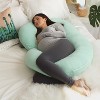 PharMeDoc Pregnancy Pillows C-Shape Full Body Maternity Pillow, Jersey Cover - 3 of 4