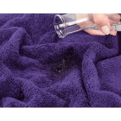 Luxury Purple Turkish Cotton 6-Piece Towel Set