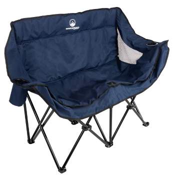 Wakeman Outdoor Camping Chair Loveseat, Blue