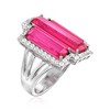 Ross-Simons 10.45 ct. t.w. Pink and White Topaz Ring in Sterling Silver - 3 of 4