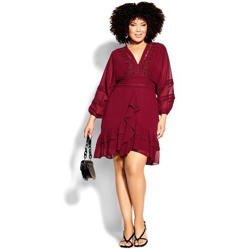 Women's Plus Size Sweetheart Dress - Ruby | City Chic : Target