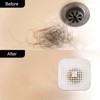 Unique Bargains Shower Drain Hair Catcher Round and Convex Drain Cover Silicone Strainer Hair Stopper - image 4 of 4