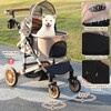 Itopfox Foldable Pet Stroller for Small/Medium Dogs & Cats up to 50lbs, 3-in-1 Travel Carrier with Storage Basket & Car Seat, Portable & Detachable - 4 of 4