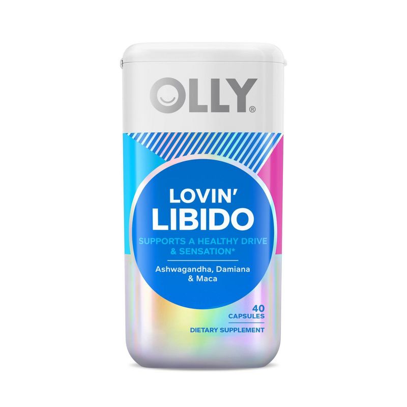OLLY Lovin&#39; Libido Supplement Capsules with Ashwagandha, Damiana &#38; Maca - 40ct, 1 of 12