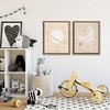 Stupell Industries Minimal Saturn & Moon 2pc Floating Frame Art Set, Brown, 17" x 21" - 2 of 4