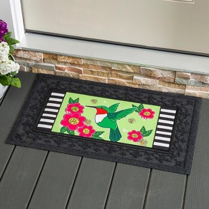 Evergreen Spring Hummingbird Sassafras Indoor Outdoor Switch Doormat 1'10"x10" Multicolored - 1 of 4