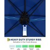 Solar Patio Umbrella, 8 Ribs Outdoor Tilt Market Table Umbrella for Pool, Deck, Backyard - 4 of 4