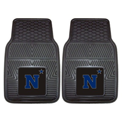 NCAA Navy Midshipmen Vinyl Car Mat Set - 2pc