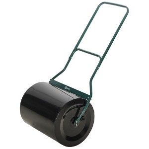 Outsunny 20-Inch Push/Tow Behind Lawn Roller Filled with 16 Gal Water or Sand, Perfect for Flattening Sod in the Garden - 1 of 4