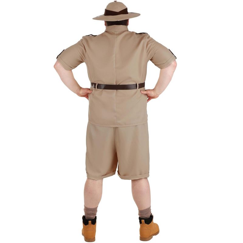 HalloweenCostumes.com 2X  Men  Safari Men's Plus Size Explorer Costume., Brown/Brown, 4 of 5