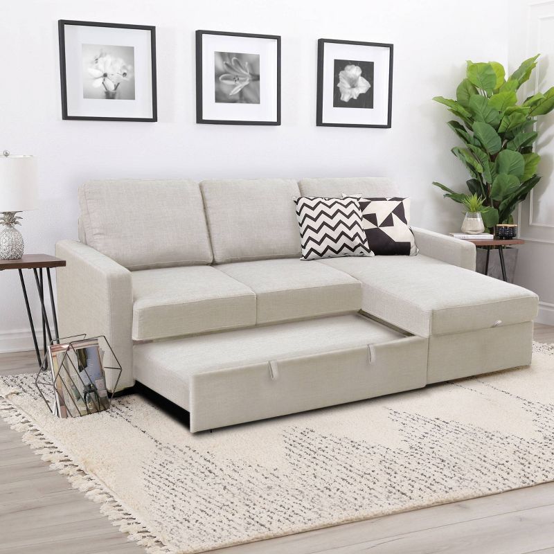 William Storage Sofa Bed Sectional Sand - Abbyson Living, 5 of 13