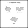 Gulches Full/Queen 6 Piece Embroidered Quilt Set with Throw Pillows Blue - 4 of 4