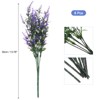 Unique Bargains Artificial Plastic Lavender Flowers Shrubs for Indoor Outdoor - 2 of 4